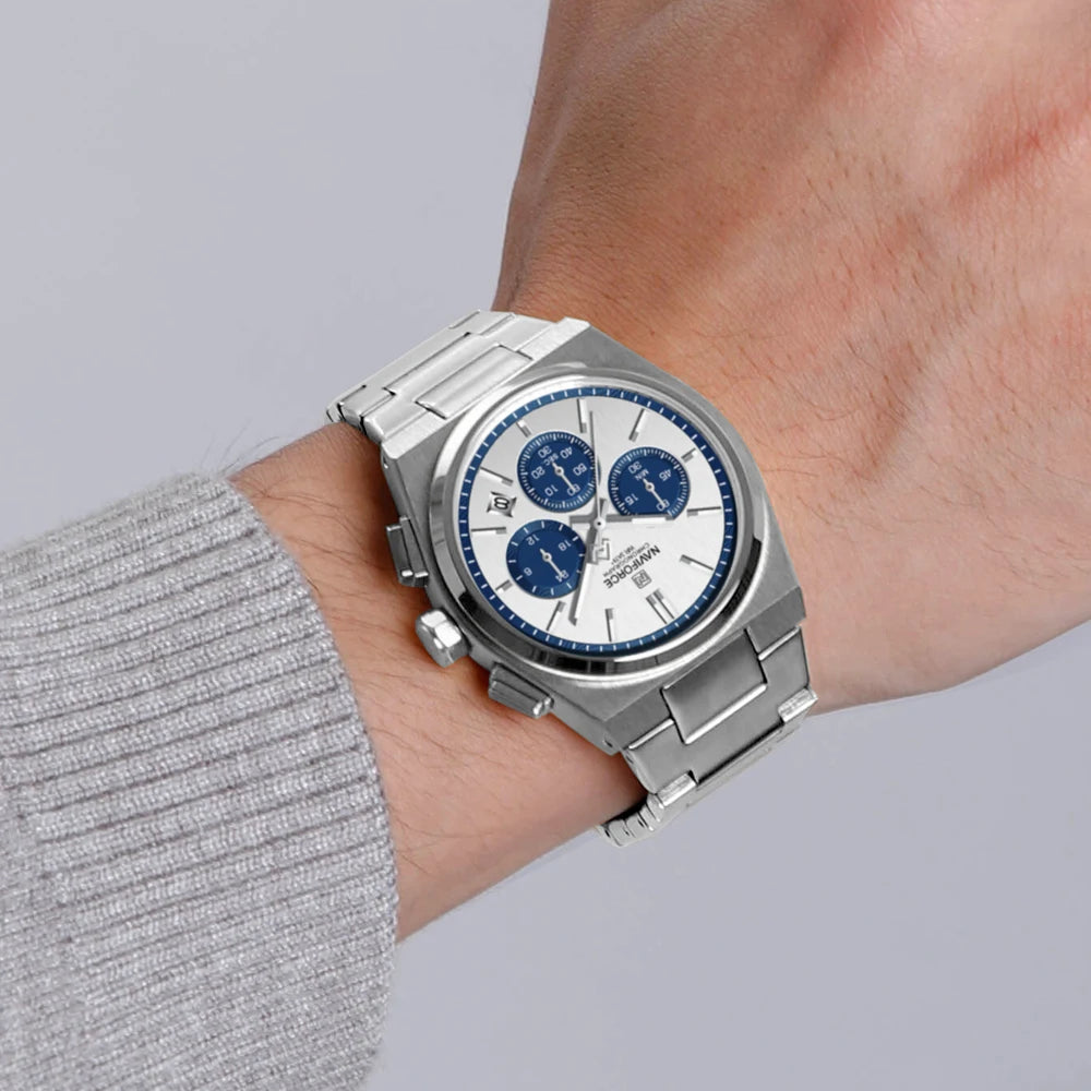 NAVIFORCE Men Casual Sport Quartz Calendar Wrist Watch for Men Business Steel Strap Waterproof Male Clock Relogio Masculino