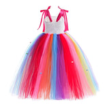 Halloween Carnival Costume Child Lollipop Apparel  Purim Kids Nice Tutu With Colored LED Puffy Candy Princess Ball Gown Dress
