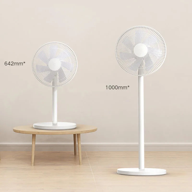 XIAOMI MIJIA Floor Fan,7 Blade,Adjustable wide-angle 90°,Home Fan For Living room,Support Connect MI HOME APP Wired Fan