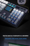 Teclado mecánico inalámbrico SKYLOONG GK104 Pro de tamaño completo con 3 modos, pantalla 2.0, 3 perillas, interruptor silencioso intercambiable en caliente, teclas PBT