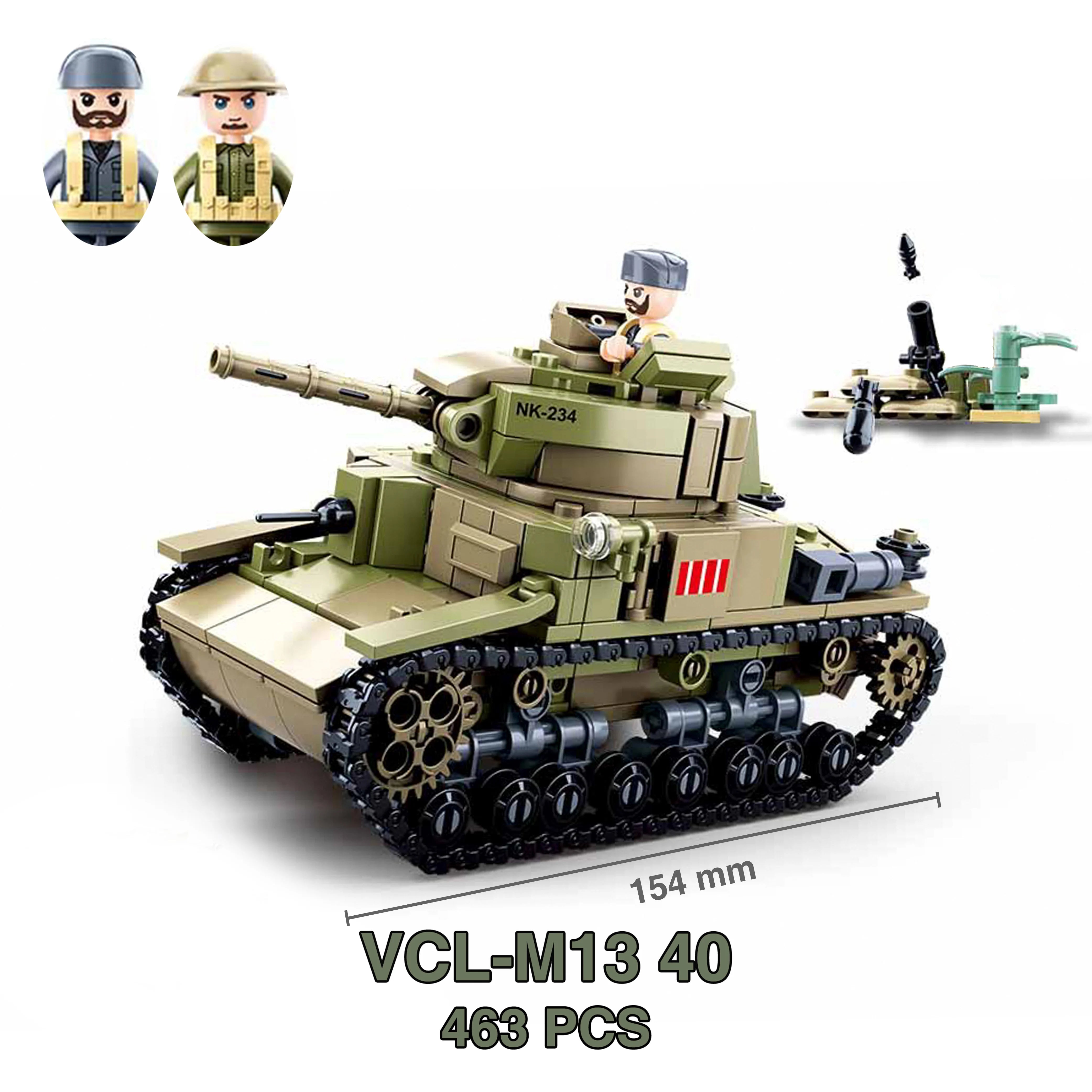 Military WW2 Tanks Tiger Sherman T34 Panzer Vehicle Airplane Army Soldier Weapons Model Building Block Brick Children Kids Toys