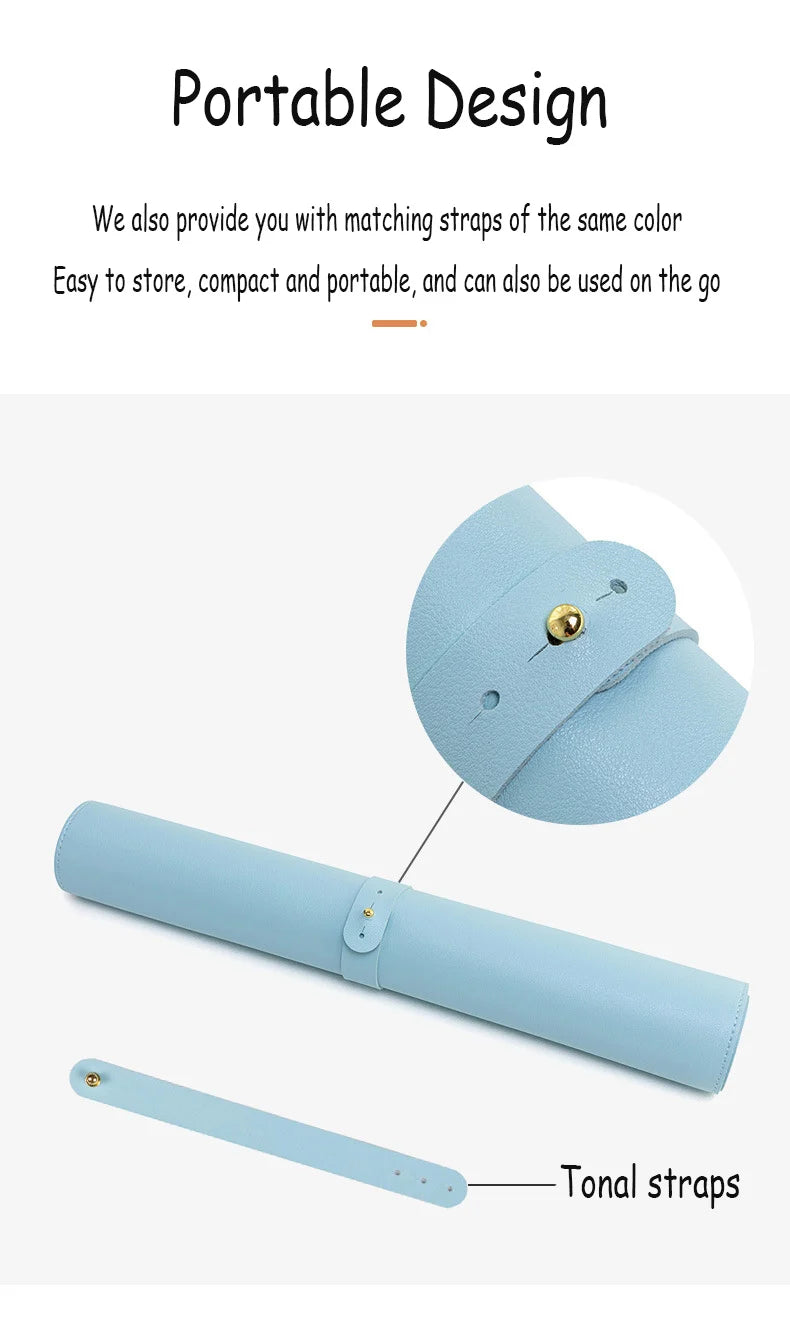Alfombrilla protectora de escritorio de oficina de gran tamaño de PU, impermeable, para ratón, teclado de escritorio, alfombrilla de ratón para juegos, accesorios para PC