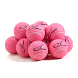 12pcs Tennis Balls with Mesh Carry Bag Practice Ball High Elasticity Pet Dog Playing Balls Outdoor Training Sports Rubber Tennis