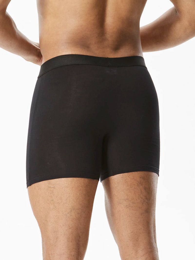 4pcs Pack Mid-Long Boxer Shorts Men Underwear Cotton Male Underpants for Men Sexy Homme Boxershorts Box Panties Slips Set Lot