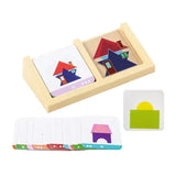 1set- House Logic Game Montessori Toys Creative Geometric Shape Spatial Imagination Intellectual Thinking Puzzle Games Kids Toy