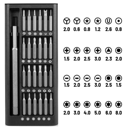 25/63 in 1 Magnetic Precision Screwdriver Set Mini Tools Kit for Mobile Phone PC Repair Professional Hardware with Torx Hex Bits