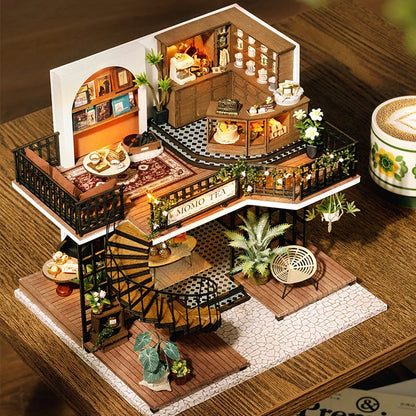 Doll House Handmade 3D Puzzle Making Building Model Kit Production And Assembly Room Toys Wooden Crafts DollHouse Birthday Gifts