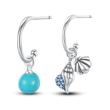 925 prata esterlina brilhante estrela do mar concha brincos jóias para mulheres moda pequeno brinco de prata luxo 2023 novo em