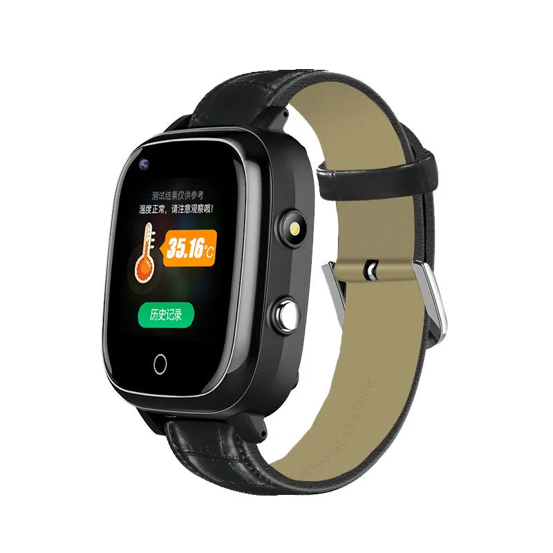 Smart Watch for Elderly Fall Detection GPS Positioning 4G SIM Card SOS Phone Call Heart Rate T