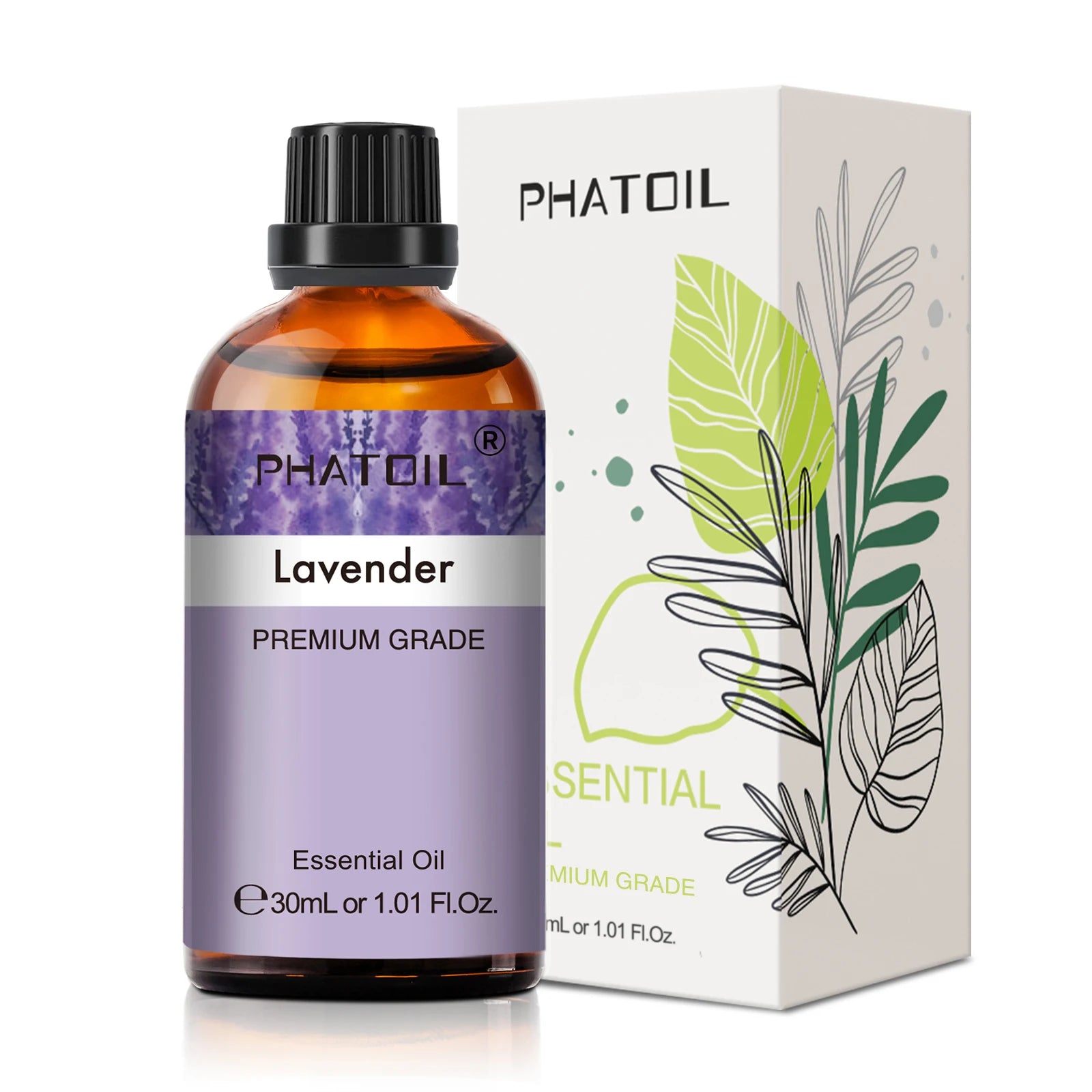 PHATOIL 30ml Óleos Essenciais de Lavanda, Hortelã-pimenta, Baunilha e Melaleuca para Aromaterapia e Fabricação de Velas - Óleos Aromáticos Naturais de Eucalipto