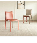 Stackable Household Dining Chairs Italian Style Minimalism Light Luxury Dining Chairs Makeup Backrest Cadeira Home Furniture