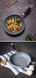 Durable Stone Frying Pan 28/26/24/20cm Wok Non-stick Pan Skillet Cauldron Induction Cooker Pans Pancake Egg Gas Stove Home
