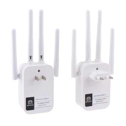 300Mbps WiFi Repeater Wireless WIFI Extender 4 Antenna WiFi Booster 5G 2.4G Dual-band Network Amplifier Long Range Signal Router
