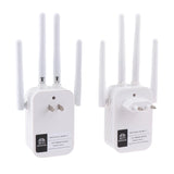 Repetidor WiFi de 300 Mbps, extensor WiFi inalámbrico, amplificador WiFi de 4 antenas, 5G, 2,4G, red de doble banda, enrutador de señal de largo alcance