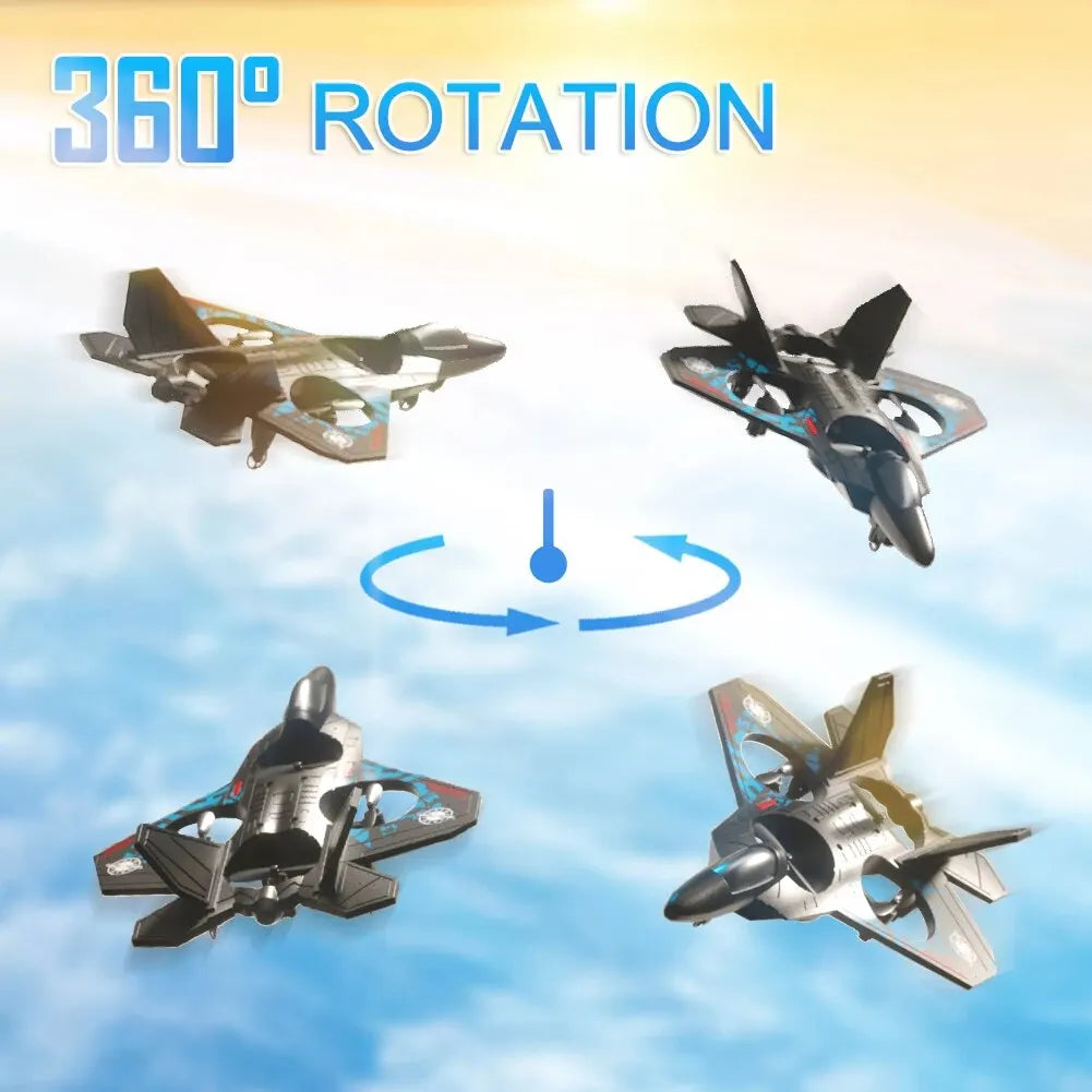 Avión RC L0712 de 2,4 G, avión de control remoto con sensor de gravedad, planeador y luz de espuma EPP para niños.