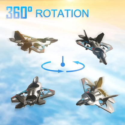 Avión RC L0712 de 2,4 G, avión de control remoto con sensor de gravedad, planeador y luz de espuma EPP para niños.