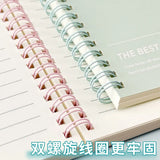 A5 B5 Thickened Spiral Notebooks Perforated Pages Loose-leaf Notebook for Students School Office Stationery Supplies