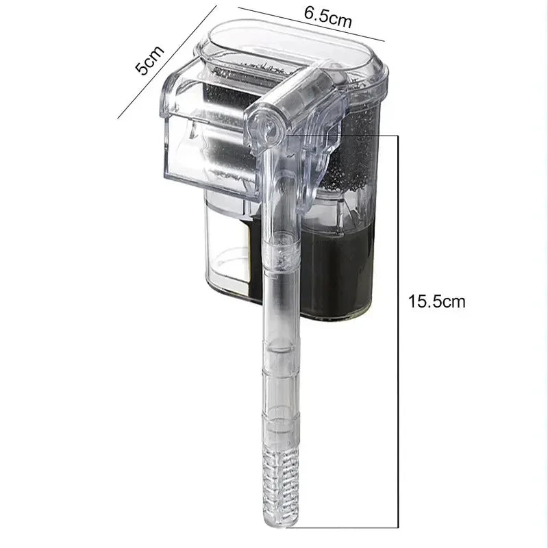 New Suspended Filter For Fish Tanks, Mini Filter, USB, 2.5W, 250H/L Suitable For Fish Tanks Below 30cm, Aquariums
