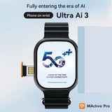 Microwear Ultra Ai 3 Android Smart Watch 4G 5G 2+16GB AMOLED App Download ChatGPT NFC 49mm GPS Wifi SIM Card Call Smartwatch