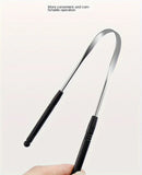 1PCS Stainless Steel Tongue Scraper Oral Tongue Cleaner Brush Tongue Toothbrush Oral Hygiene High Quality Tounge Scraper