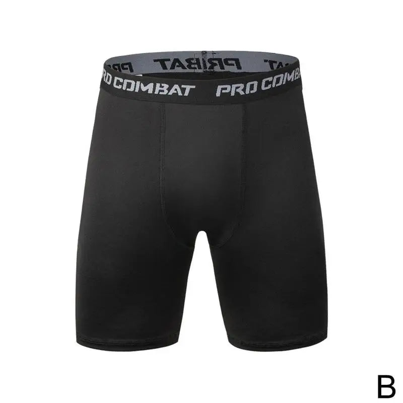 Sports New Men's Bodybuilding Shorts, Fitness Compression Tight Shorts, Sports Men's Muscle Active Elastic Tight Shorts