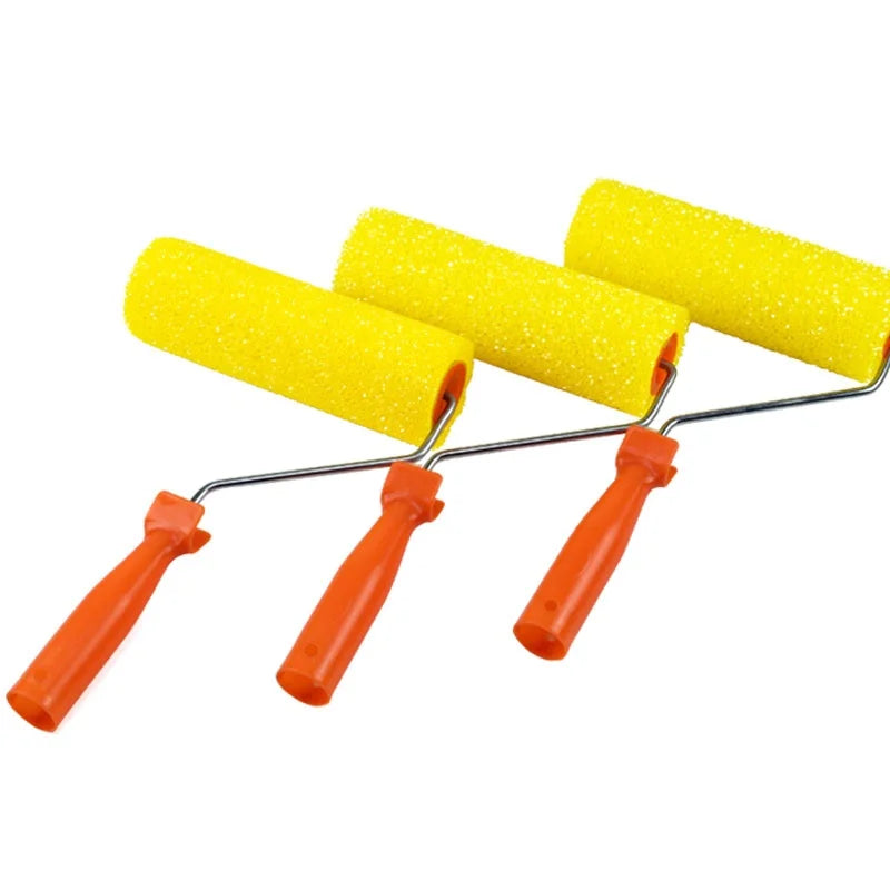 4/8inch Wall Paint Roller Brush Portable Sponge Painting Roller with Handle Roller Brush Paint Portable for Wall Painting Tool