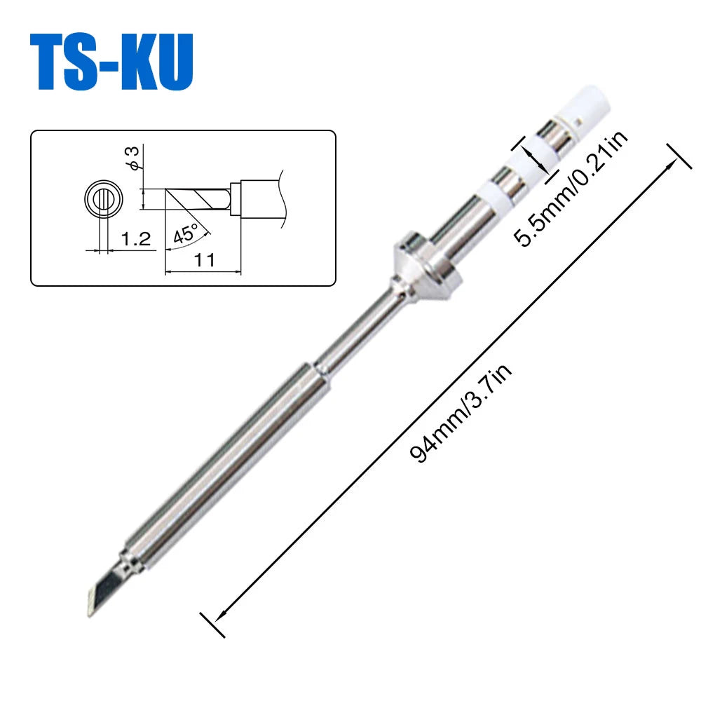 Pine64 TS100 TS101 Soldering Iron Tips Replacement Various Models of Pinecil V2 Electric Soldering Iron Tip TS Series BC2 ILS