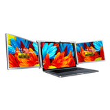 14 inches Laptop Expansion Screen FHD Portable Tri-screen Monitor with 1 Cable for 2 Displays for Windows MacOS for 15-17.3 inch