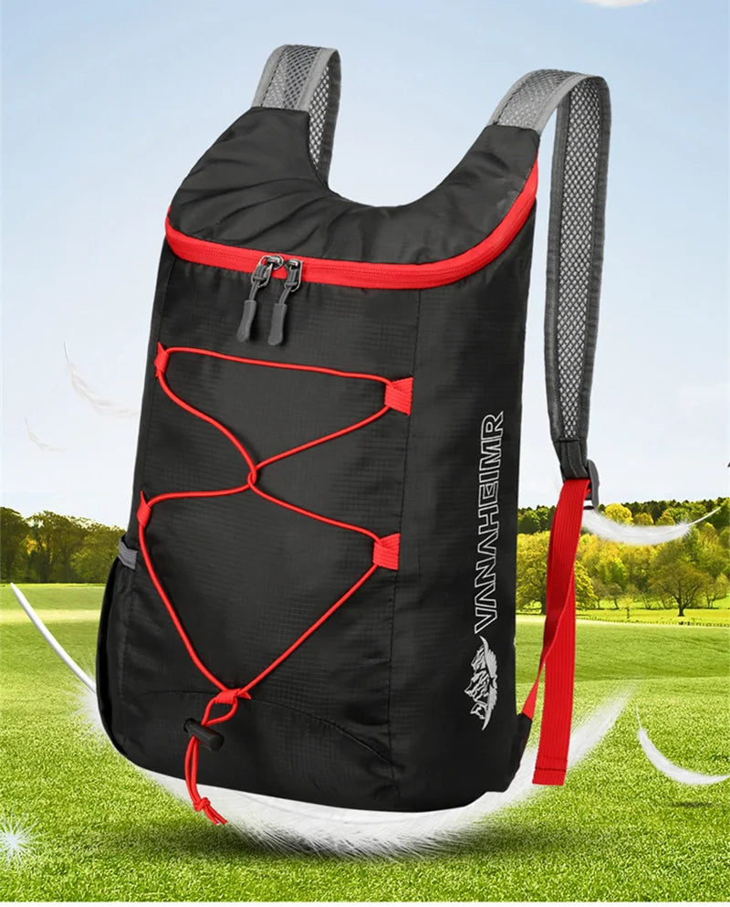 Buylor Outdoor Foldable Backpack Men Women Lightweight Waterproof Nylon Sports Bag for Camping Hiking Travel Mountain Bag Travel
