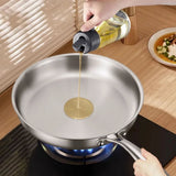 304 Stainless Steel Frying Pan Non-Stick Pan Fried Steak Pot Uncoated Kitchen Cookware For Gas Stove and Induction Cooker