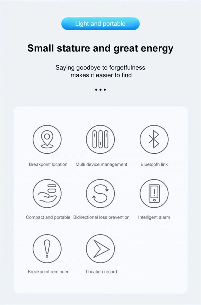 Xiaomi Smart Finder Bluetooth 4.0 Children's Pet Wallet GPS Location Tracker Anti-lost Device Mini Portable Tracking Locator