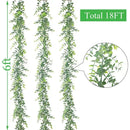 Artificial Plant Vines Wall Hanging Rattan Leaves Branches Outdoor Garden Home Decoration Plastic Fake Silk Leaf Green Plant Ivy