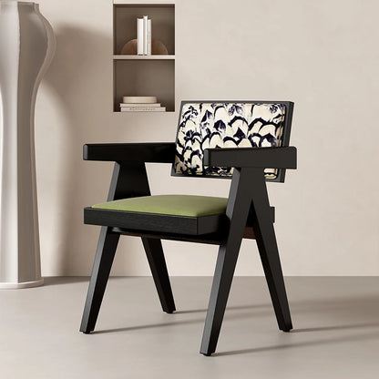 Rattan Nordic Relaxing Design Chair Accent Solid Wood Dining Modern Computer Office Aesthetic Relax Armrest Garden Furniture