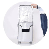 Waterproof Wheeled Suitcase Dust Cover Clear PVC Suitcase Cover Protectors Transparent Luggage Covers Dustproof Travel Sleeve