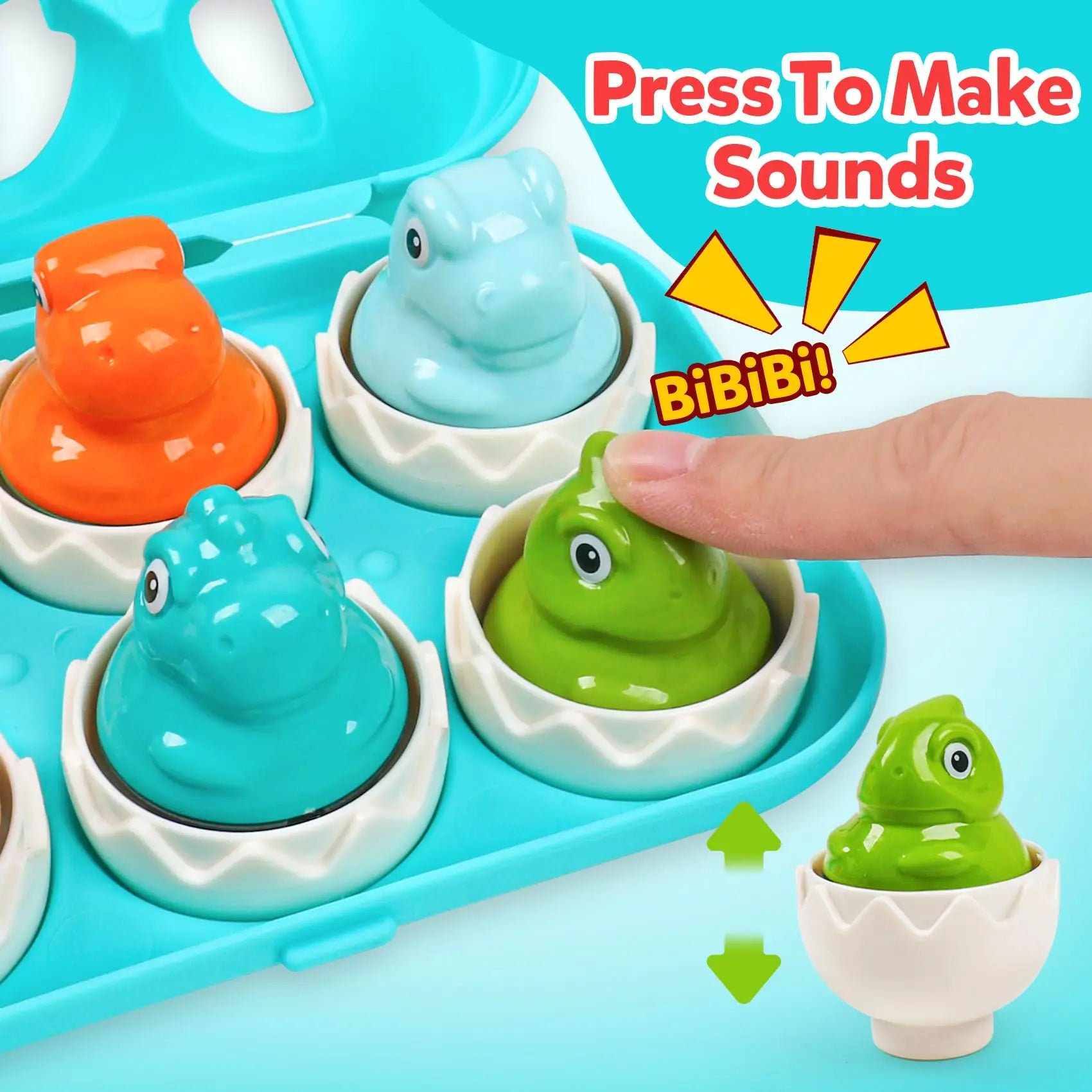 Matching Eggs Toys for Kids 1 2 3Toddlers Montessori Toys Easter Eggs Baby Shape Sorter Games Children Educational Learning Toys
