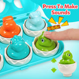 Matching Eggs Toys for Kids 1 2 3Toddlers Montessori Toys Easter Eggs Baby Shape Sorter Games Children Educational Learning Toys