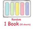 250/50 Sheets Thick Colorful Index Card with Loop Double Sided To Do List Lined Memo Pad Eye Friendly Notes for School Office