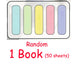 1x50Sheets Random