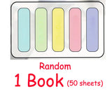 250/50 Sheets Thick Colorful Index Card with Loop Double Sided To Do List Lined Memo Pad Eye Friendly Notes for School Office