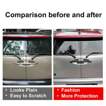 Black For Mini Cooper One D S JCW R55 Clubman 4Doors 2007-2014  Door Handle Covers Stickers Car-Styling Exterior Accessories