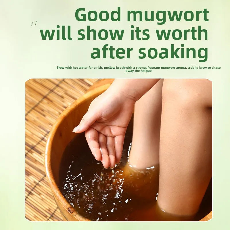 500g Aged Mugwort Bath Bags for Foot Soak Body Relaxation Herbal Therapy Used for Bathing and Foot Soaking