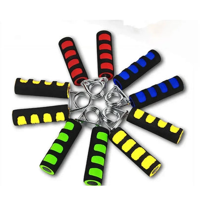 1 esponja para ejercitar los dedos, color aleatorio, para aumentar la fuerza del antebrazo, agarre de mano con resorte, para mejorar la salud, venta al por mayor.
