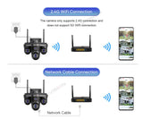 LS VISION 10X Optical Zoom 4-Screens WiFi IP Camera  35MP Outdoor Wifi Security PTZ Cam Auto Tracking Home Surveillance Cameras