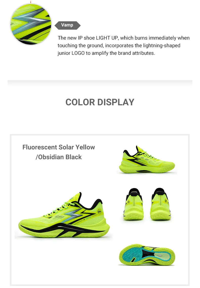 361 Degrees Men's Basketball Shoes LIGHT UP 1 Breathable stable Traction Protect Antiskid Sportswear Training Male 572431111