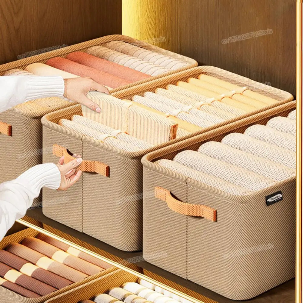 Organizador de ropa para armarios, gran capacidad, para pantalones, vaqueros, cajones, ropa interior, calcetines, camisetas, etc.