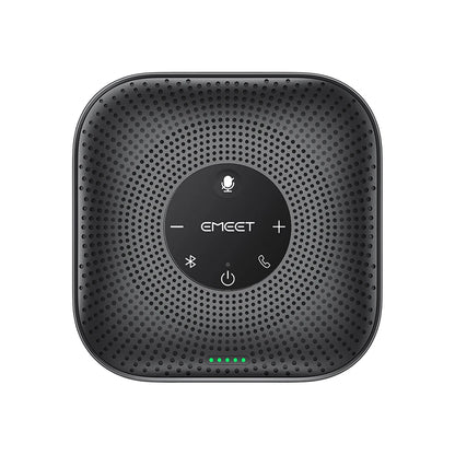 EMEET Speakerphone Wireless Conference Speaker 360° Voice Pickup Meeting Microphone With 4 Noise Cancelling Mics for Office/Home