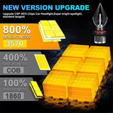 H4 H7 9004 9007 LED 30000LM CSP Car Headlights H1 H8 H9 H11 Bulbs H3 9005 HB3 9006 HB4 HIR2 H27 880 H13 Auto Turbo Fog Lamps 12V
