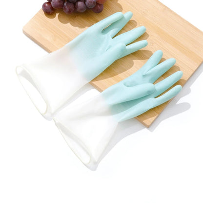 Guantes para lavar platos, resistentes al agua, de goma, finos, de látex, para mujer, #2723