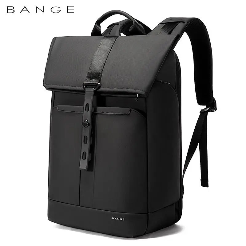BANGE 15.6-inch laptop Men's business backpack waterproof multi compartment travel bag Black backpack suitable for men and women