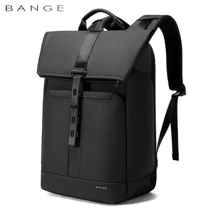 BANGE 15.6-inch laptop Men's business backpack waterproof multi compartment travel bag Black backpack suitable for men and women